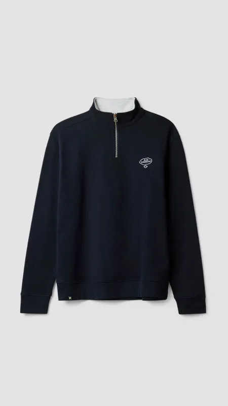 SUDADERA HALF ZIP BANK AZUL MARINO sold by Blue Banana