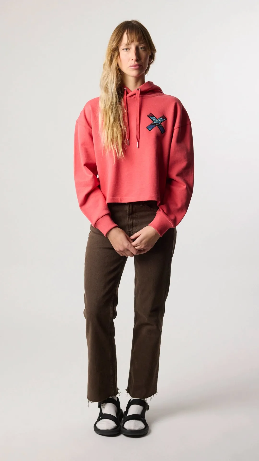 SUDADERA CON CAPUCHA MUJER CLASSIC ROJA sold by Blue Banana product image thumbnail 3