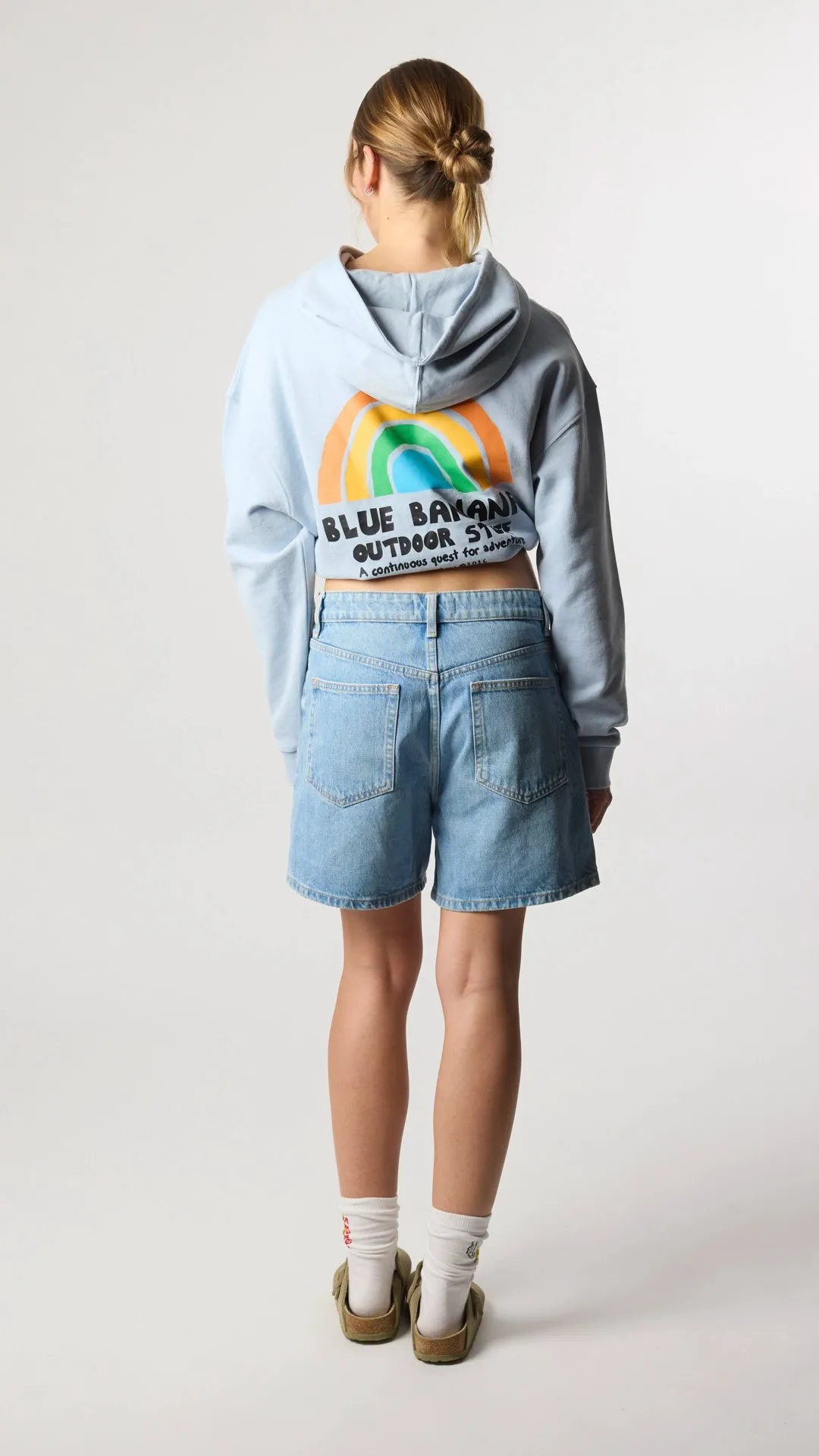 SUDADERA CON CAPUCHA MUJER RAINBOW ICE BLUE sold by Blue Banana product image thumbnail 4
