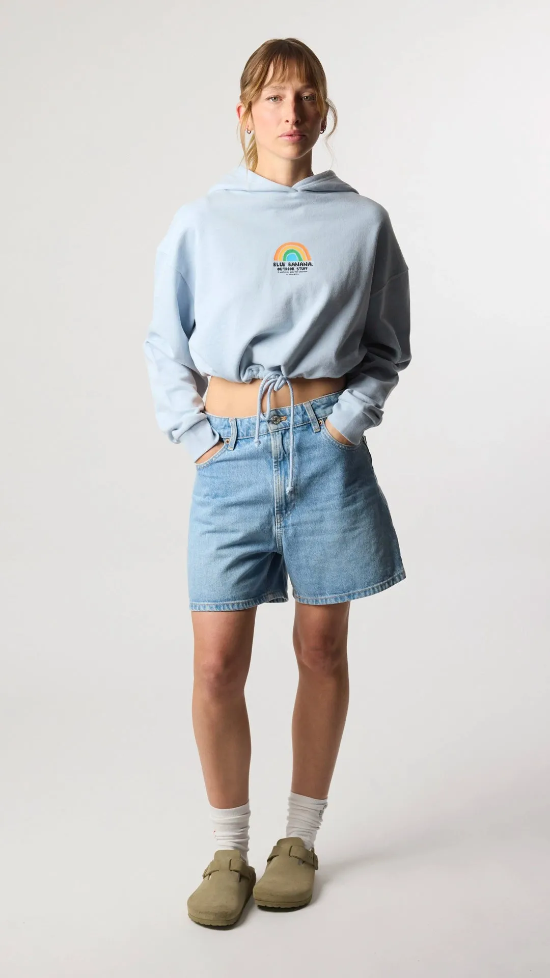 SUDADERA CON CAPUCHA MUJER RAINBOW ICE BLUE sold by Blue Banana product image thumbnail 5