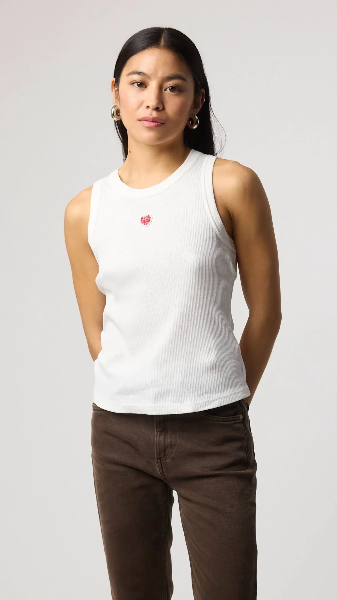 TOP TANK MUJER HEART BLANCO sold by Blue Banana product image thumbnail 3
