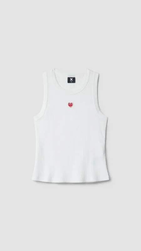 TOP TANK MUJER HEART BLANCO sold by Blue Banana