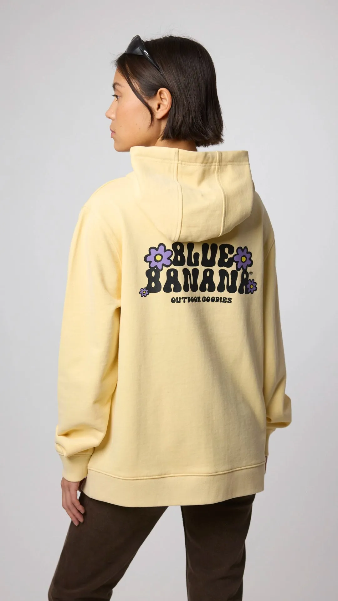 SUDADERA CON CAPUCHA FULL ZIP HARDY LIGHT YELLOW sold by Blue Banana product image thumbnail 4