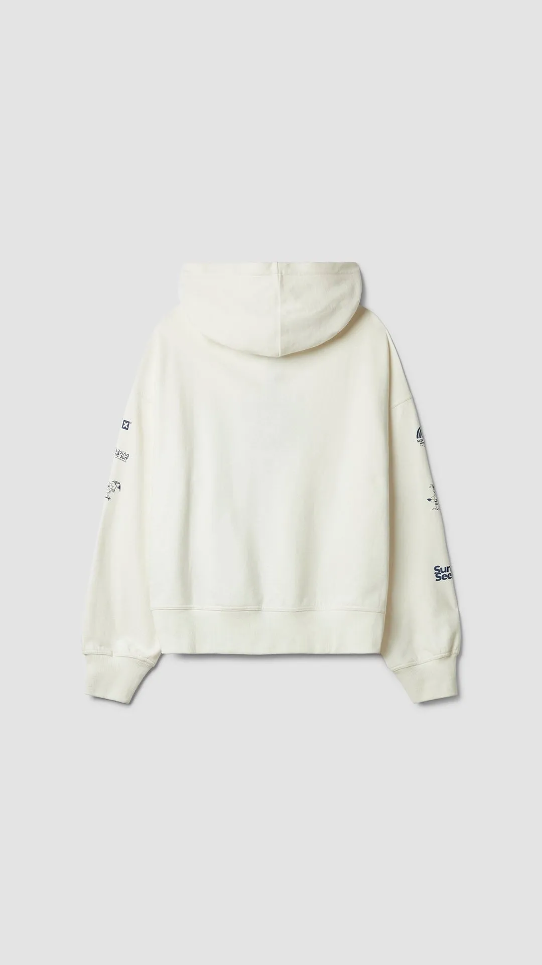 SUDADERA CON CAPUCHA FULL ZIP RANDOM BLANCO ROTO sold by Blue Banana product image thumbnail 2