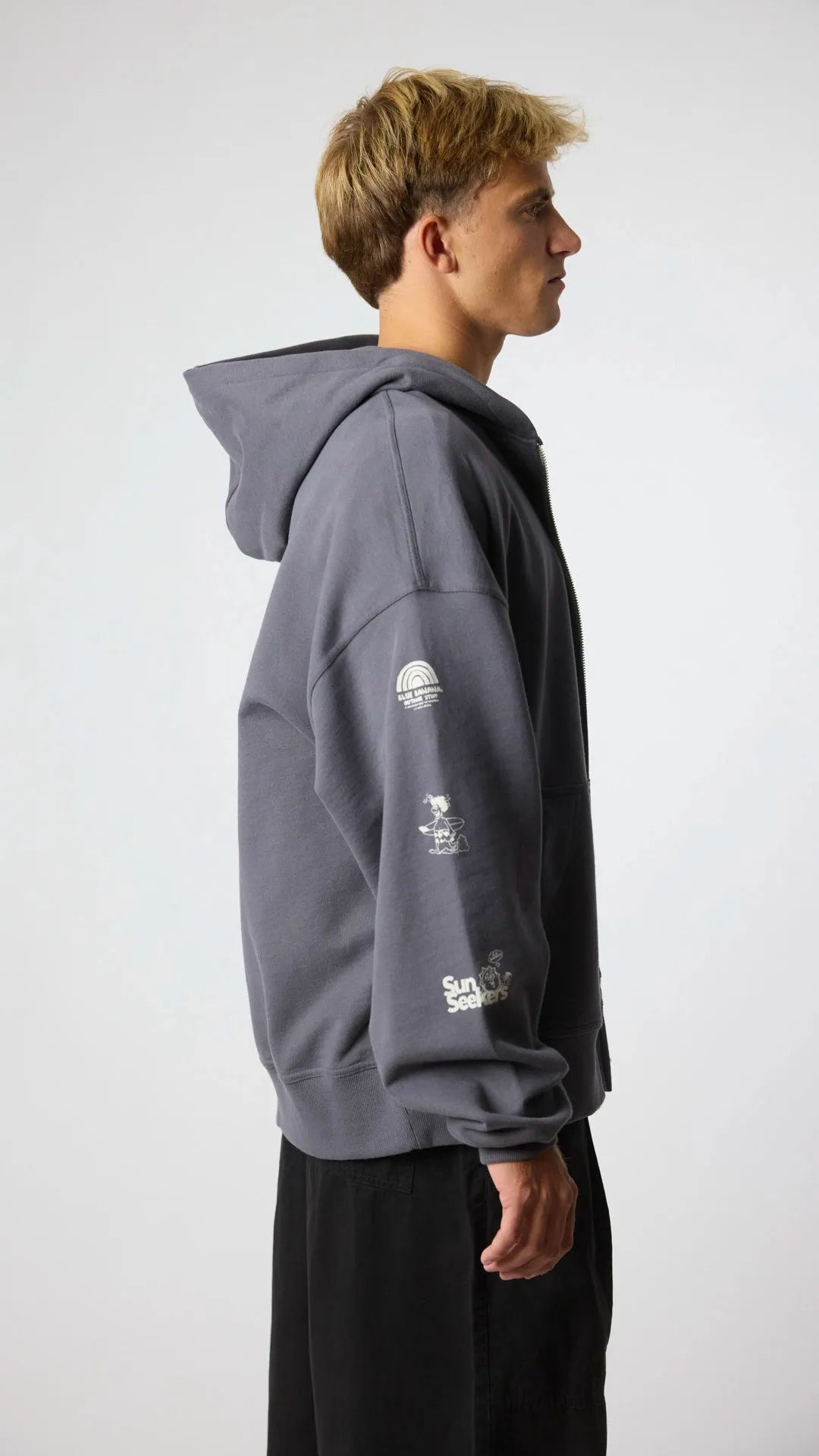 SUDADERA CON CAPUCHA FULL ZIP RANDOM ASH sold by Blue Banana product image thumbnail 4