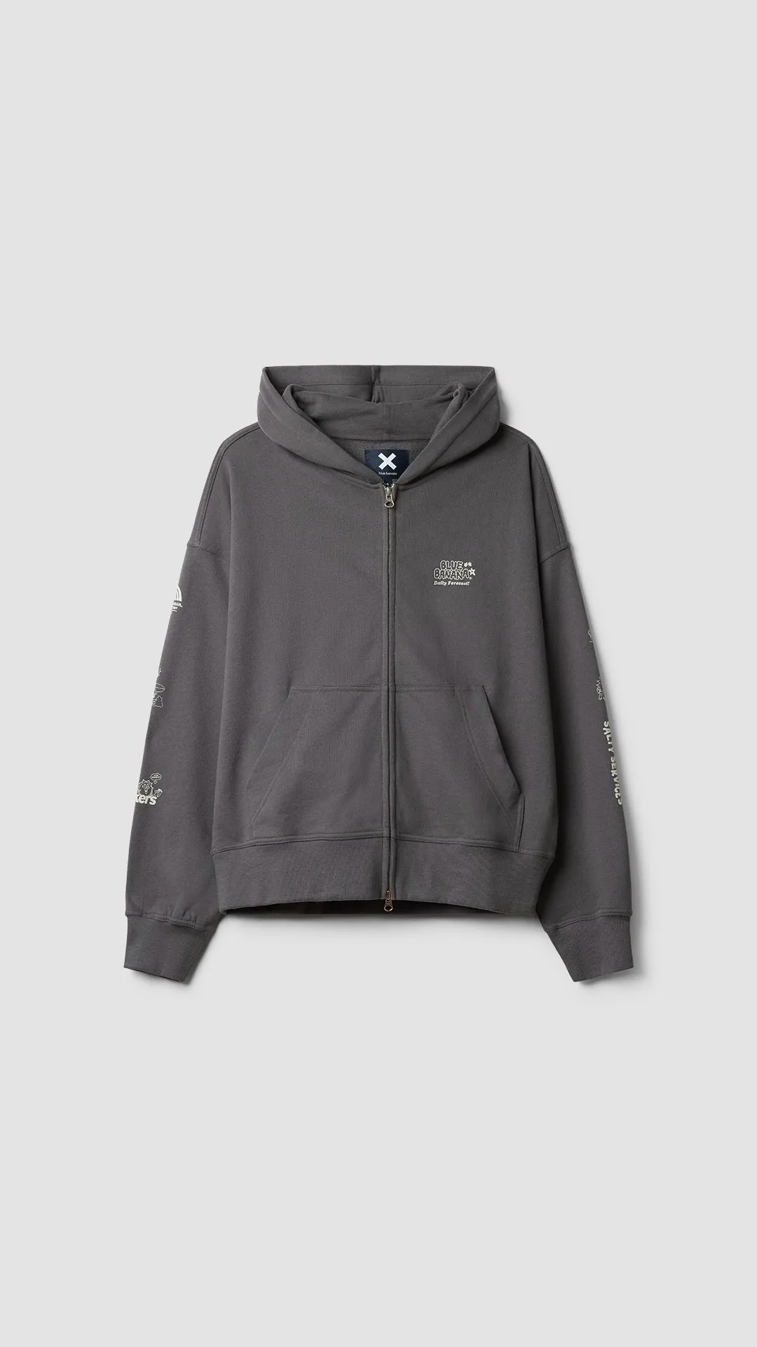 SUDADERA CON CAPUCHA FULL ZIP RANDOM ASH sold by Blue Banana