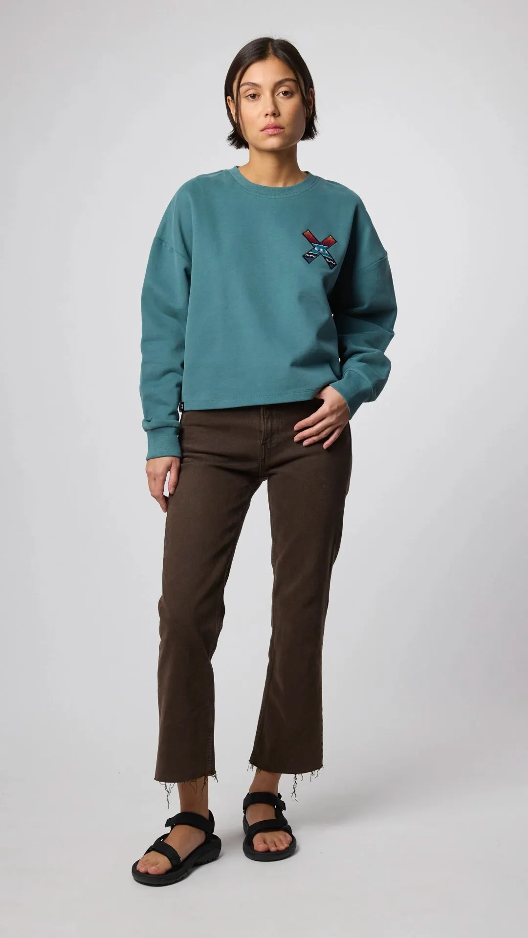 SUDADERA MUJER CLASSIC AMAZON GREEN sold by Blue Banana product image thumbnail 5