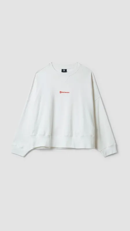 SUDADERA MUJER CLEAN BLANCA sold by Blue Banana