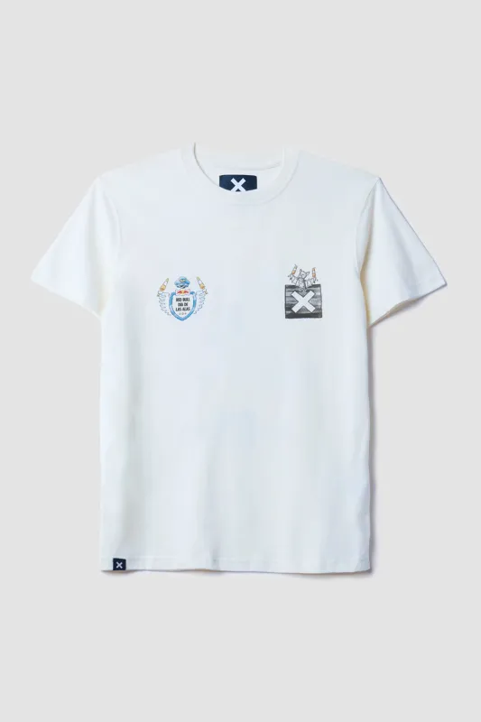 WHITE RED BULL TEE sold by Blue Banana