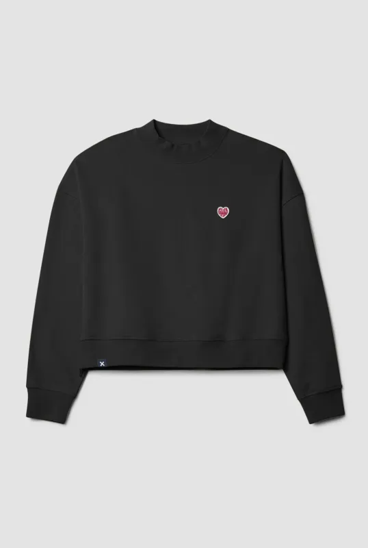 SUDADERA MUJER HEART NEGRA sold by Blue Banana