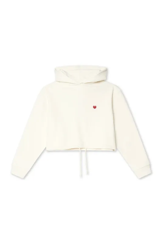 SUDADERA CON CAPUCHA MUJER HEART BLANCA sold by Blue Banana