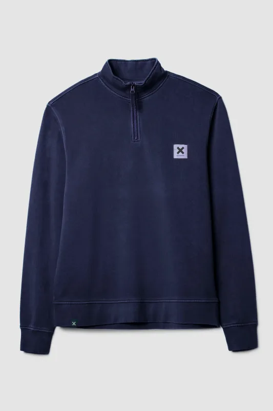 SUDADERA HALF ZIP ICONIC AZUL MARINO sold by Blue Banana