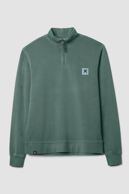 SUDADERA HALF ZIP ICONIC TREKKING GREEN sold by Blue Banana