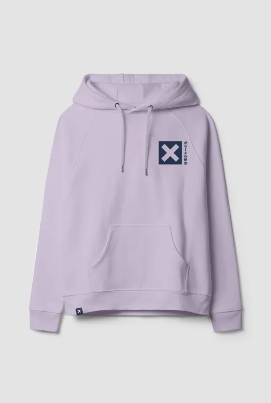 SUDADERA CON CAPUCHA NATURE LIGHT LILAC sold by Blue Banana