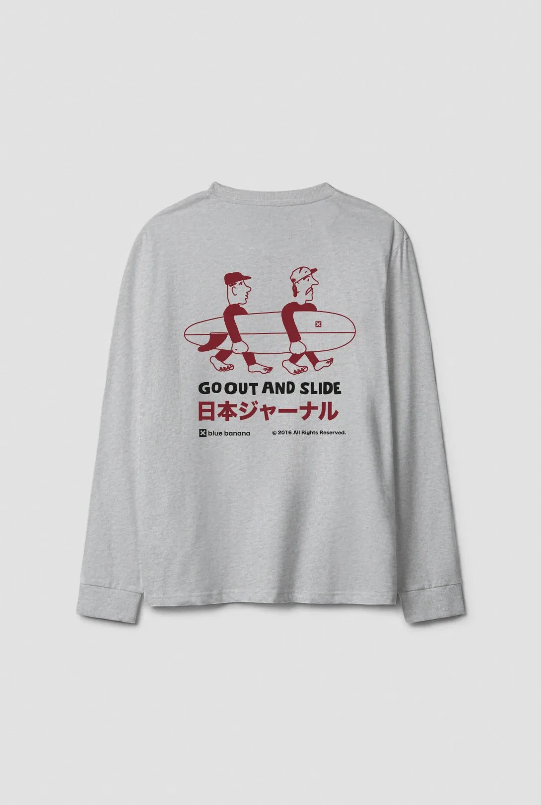 CAMISETA MANGA LARGA COAST LIGHT GREY MELANGE sold by Blue Banana product image thumbnail 2