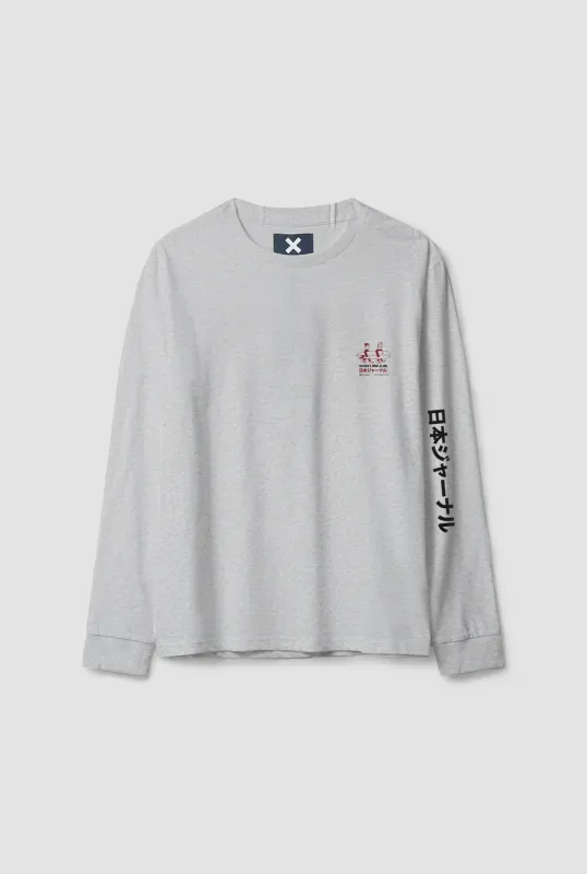 CAMISETA MANGA LARGA COAST LIGHT GREY MELANGE sold by Blue Banana