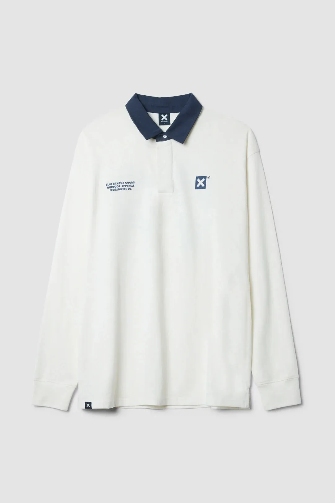 POLO MANGA LARGA ATLAS BLANCO ROTO sold by Blue Banana