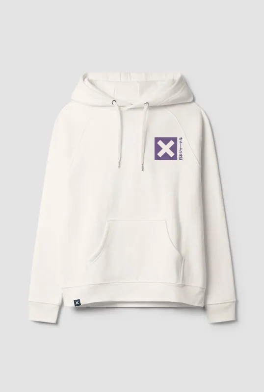 SUDADERA CON CAPUCHA NATURE BLANCO ROTO sold by Blue Banana