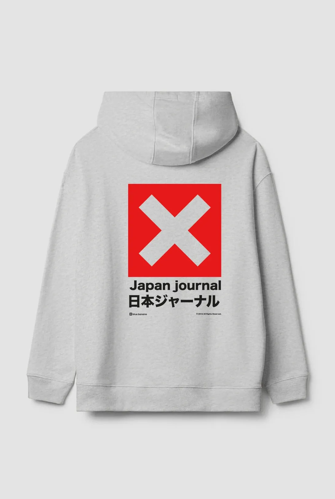 SUDADERA CON CAPUCHA JOURNAL LIGHT GREY MELANGE sold by Blue Banana product image thumbnail 2