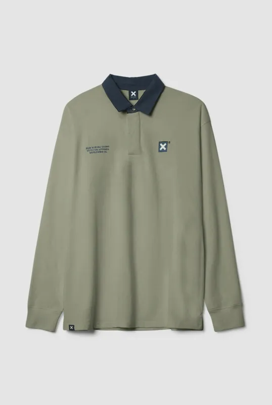 POLO MANGA LARGA ATLAS SAGE sold by Blue Banana