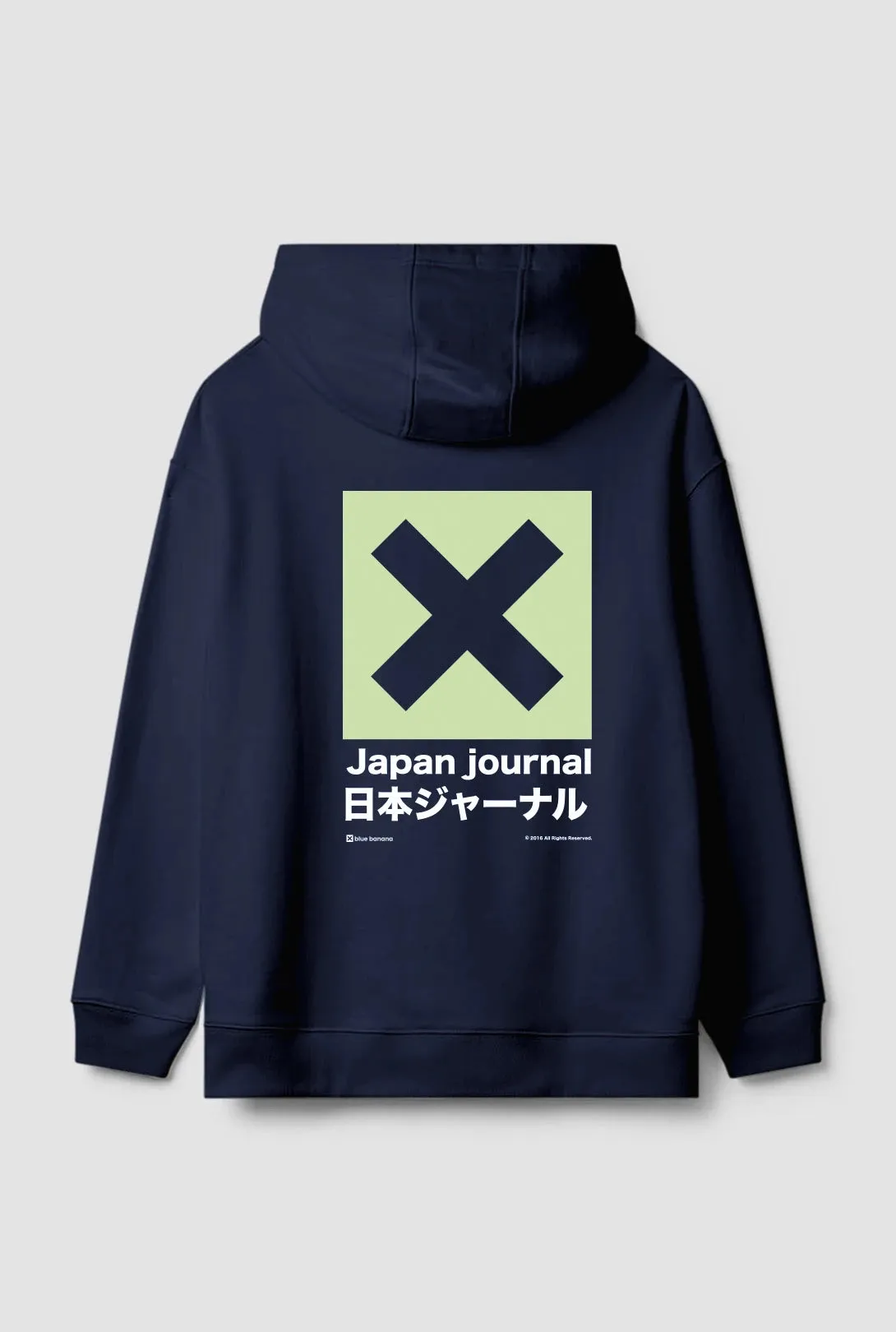 SUDADERA CON CAPUCHA JOURNAL AZUL MARINO sold by Blue Banana product image thumbnail 2