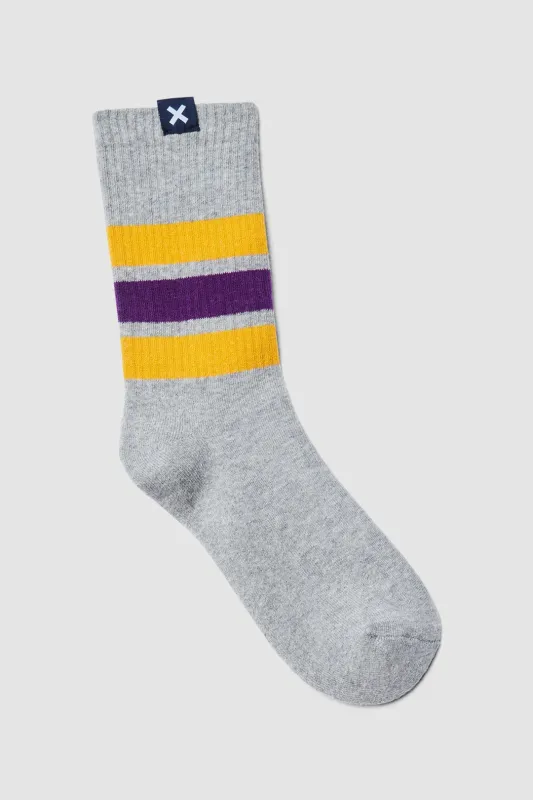 CALCETINES STRIPED GREY MELANGE sold by Blue Banana