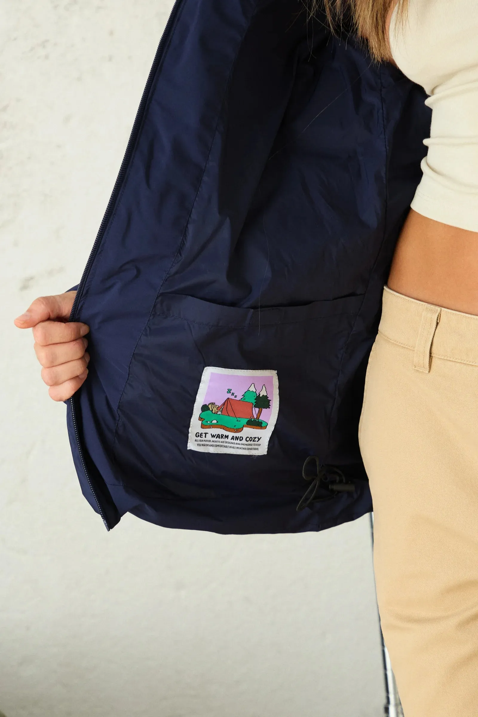 PUFFER PARKA NEST AZUL MARINO sold by Blue Banana product image thumbnail 3