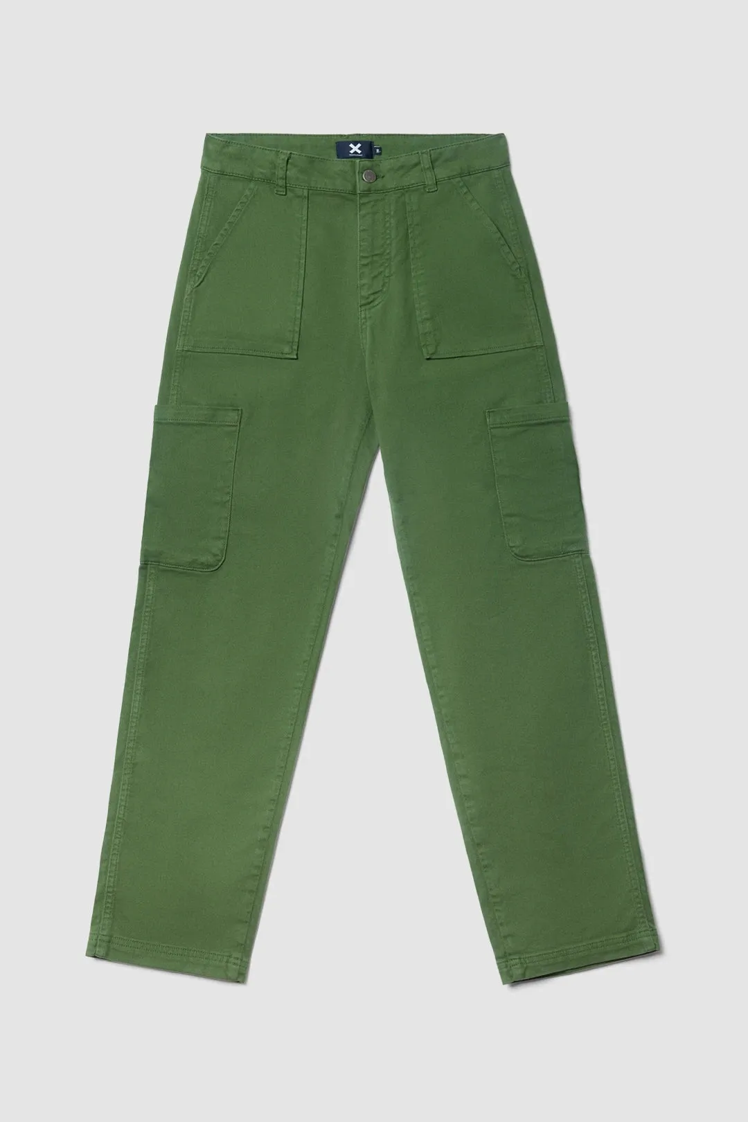 PANTALÓN CARGO MUJER HEART VERDE sold by Blue Banana