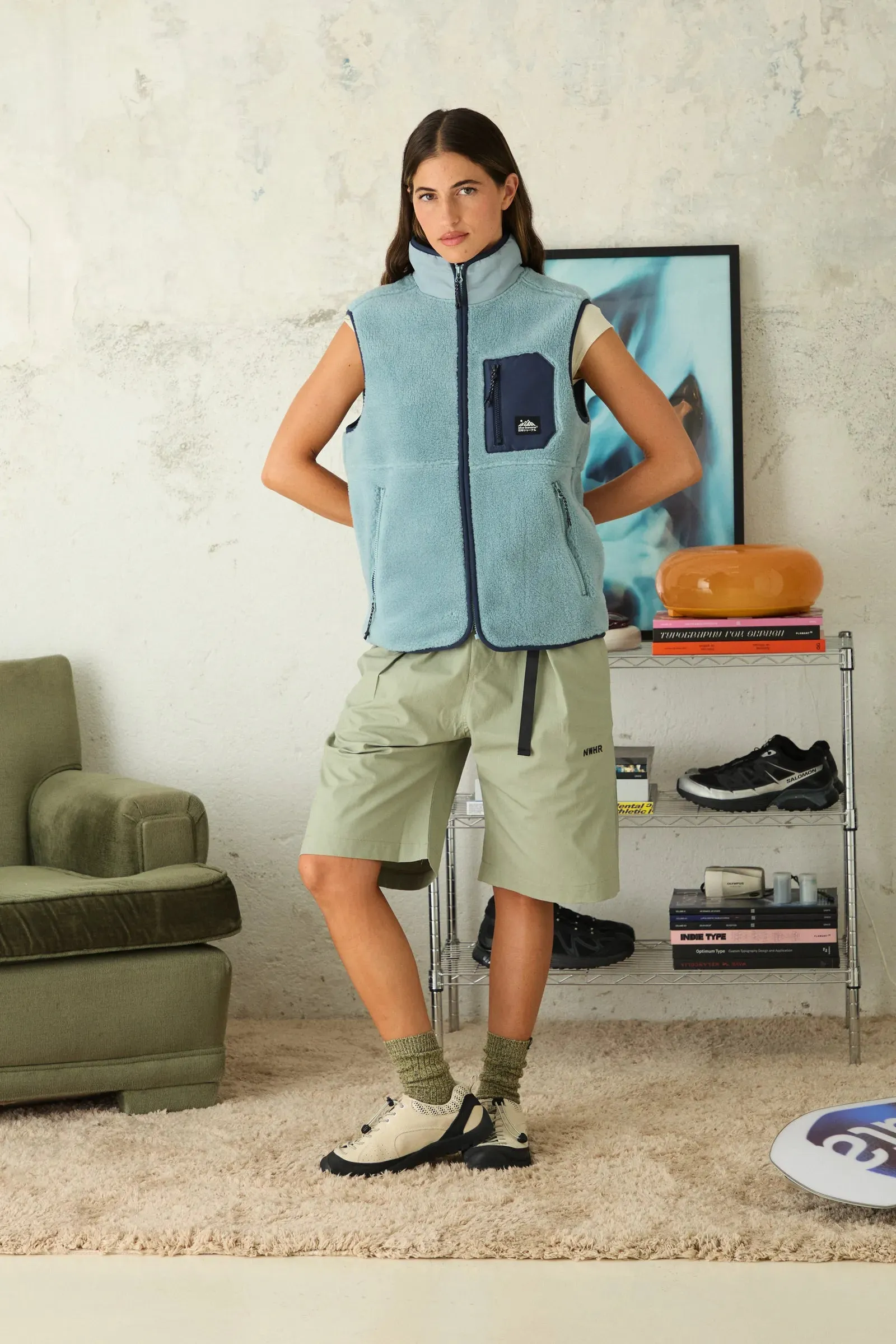 PACK CHALECO FLEECE ROPE MENTA + CAMISETA MANGA LARGA CLASSIC IMPERIAL BLUE sold by Blue Banana product image thumbnail 3