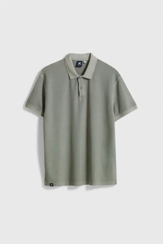 POLO WASHED NATURE OLIVE GREEN made by Blue Banana