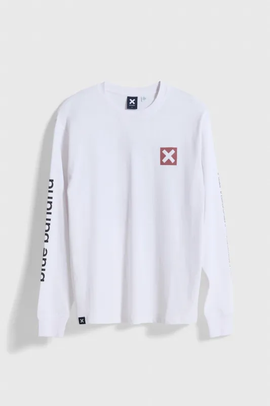 CAMISETA MANGA LARGA CORE BLANCA made by Blue Banana