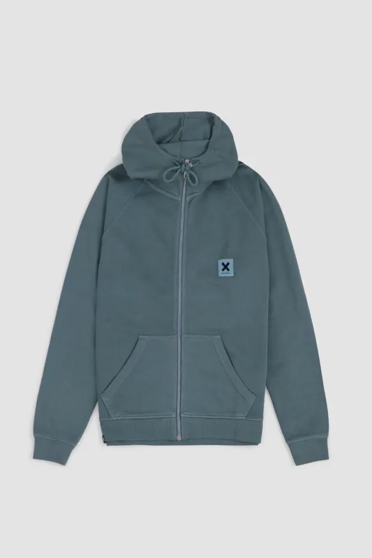 SUDADERA CON CAPUCHA FULL ZIP ICONIC SAGE made by Blue Banana