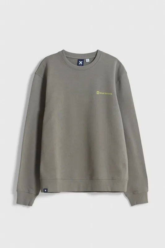 SUDADERA GRAVITY OLIVE GREEN made by Blue Banana