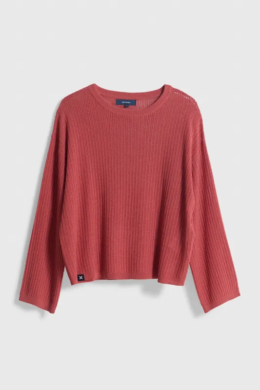 JERSEY KNITTED MUJER ECHO WINE made by Blue Banana