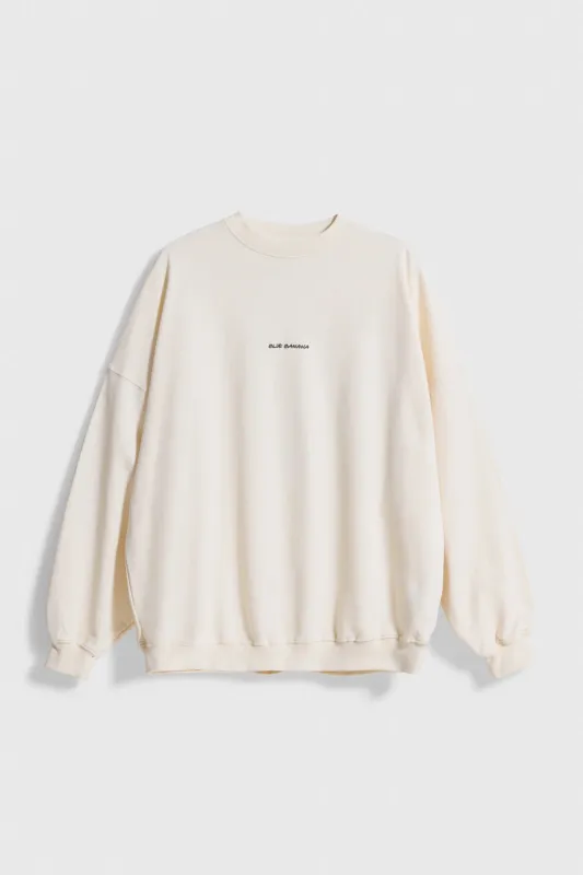 SUDADERA MUJER FLOR BLANCO ROTO sold by Blue Banana