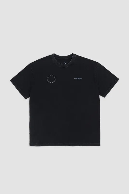 CAMISETA CIRCLE WASH NEGRA made by Blue Banana