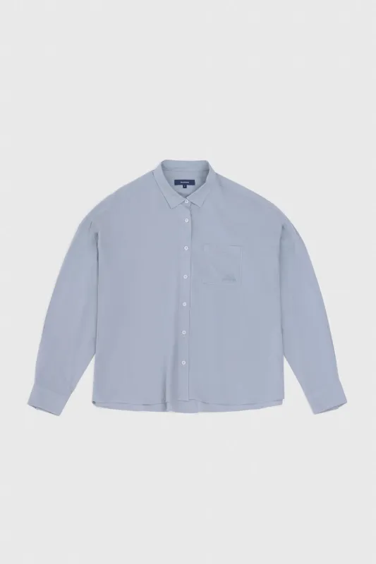 CAMISA MUJER WASHED SAGE made by Blue Banana
