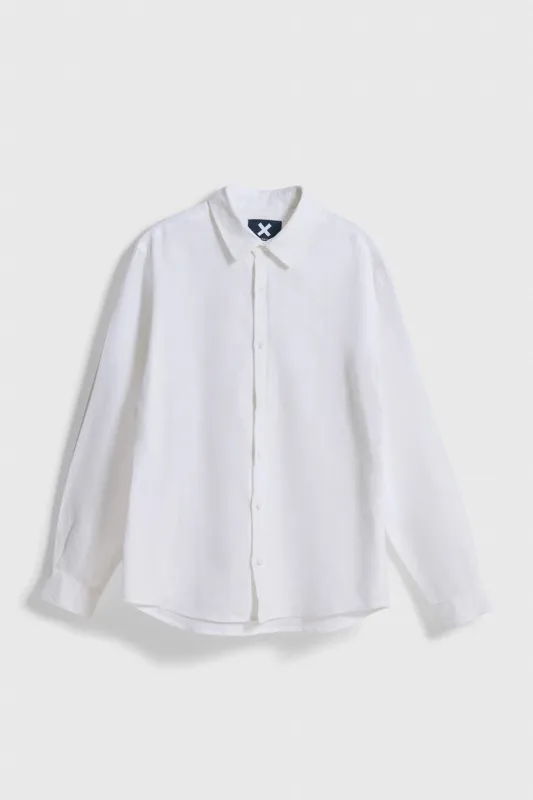 CAMISA DE LINO CORE BLANCA made by Blue Banana