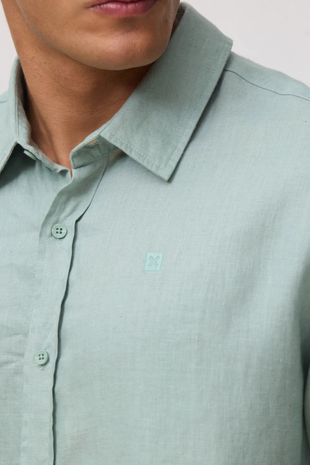 CAMISA DE LINO CORE SAGE sold by Blue Banana product image thumbnail 4