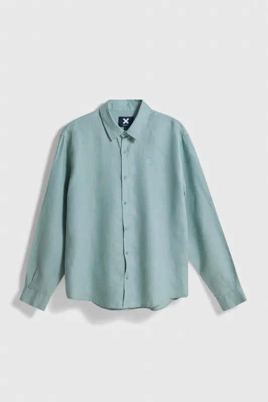 CAMISA DE LINO CORE SAGE made by Blue Banana