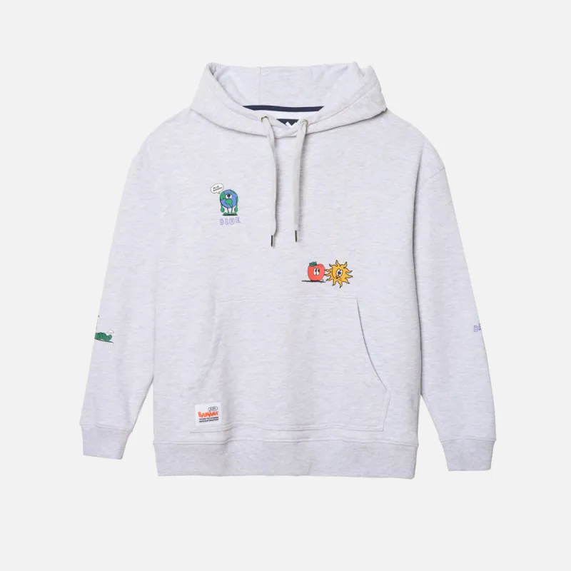 HOODIE RANDOM LIGHT GREY MELANGE sold by Blue Banana