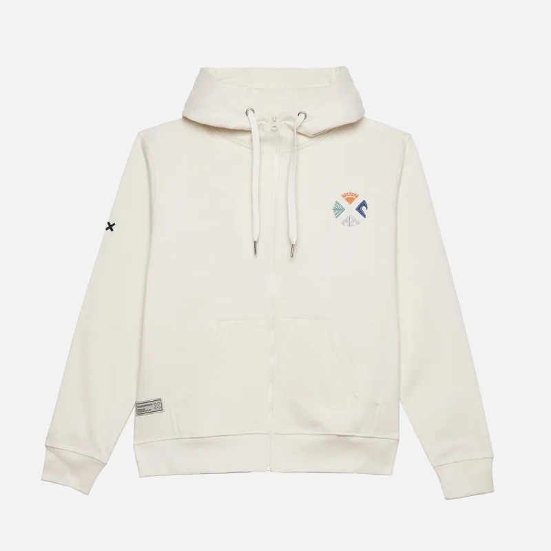 CREAM FULL ZIP HOODIE sold by Blue Banana