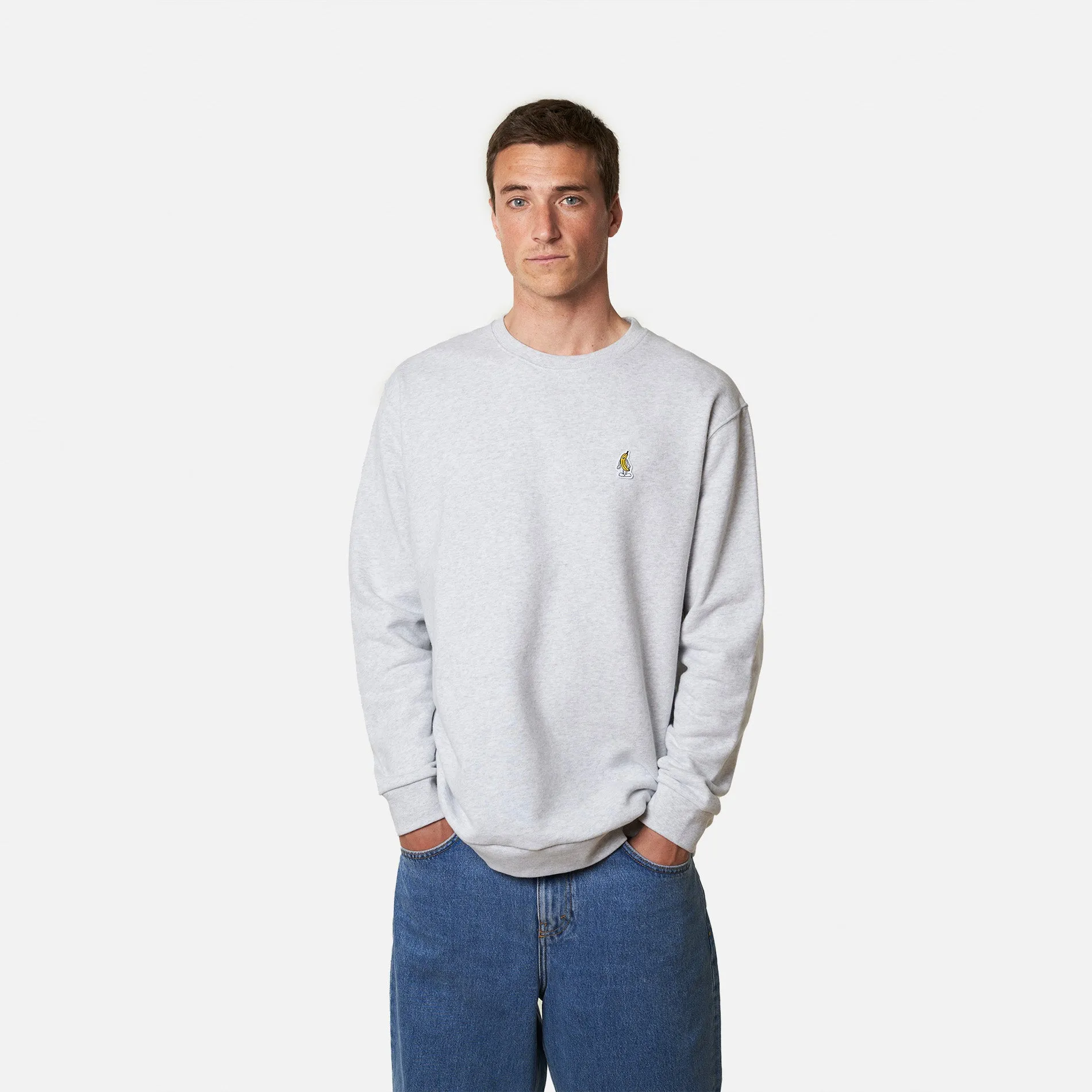 SUDADERA BANANA LIGHT GREY MELANGE sold by Blue Banana product image thumbnail 5