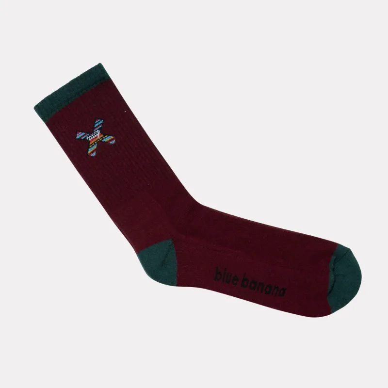BURGUNDY CLASSIC SOCKS sold by Blue Banana