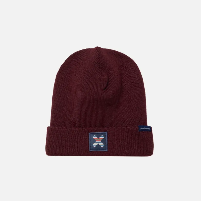 BURGUNDY CLASSIC BEANIE sold by Blue Banana
