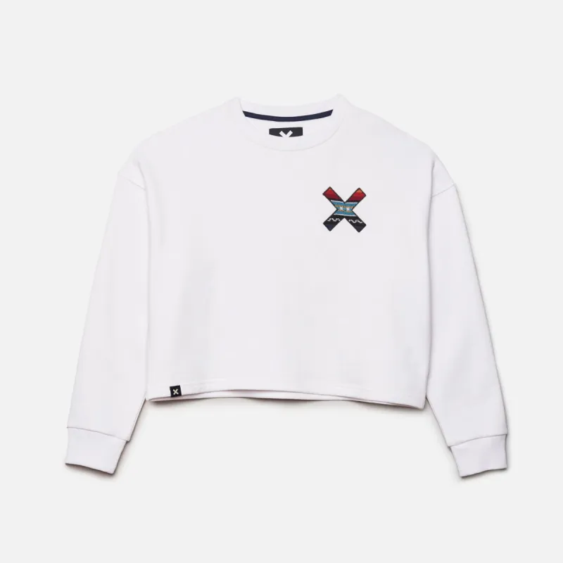 WHITE CLASSIC WOMAN CREW sold by Blue Banana