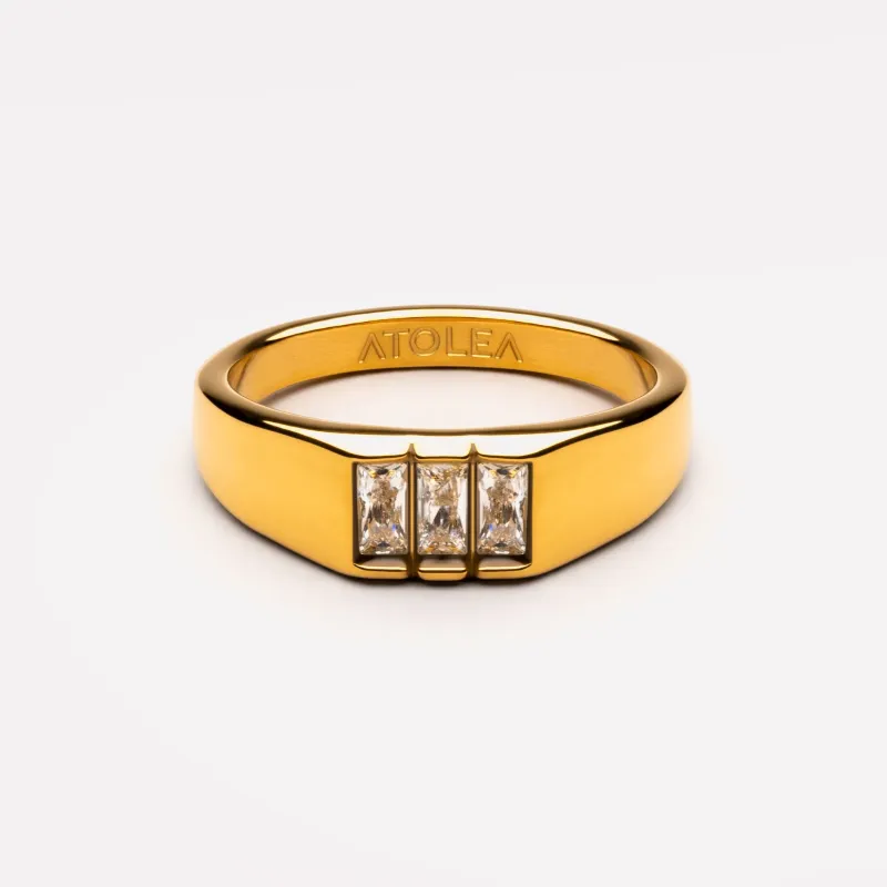 Baguette Signet Ring made by Atolea