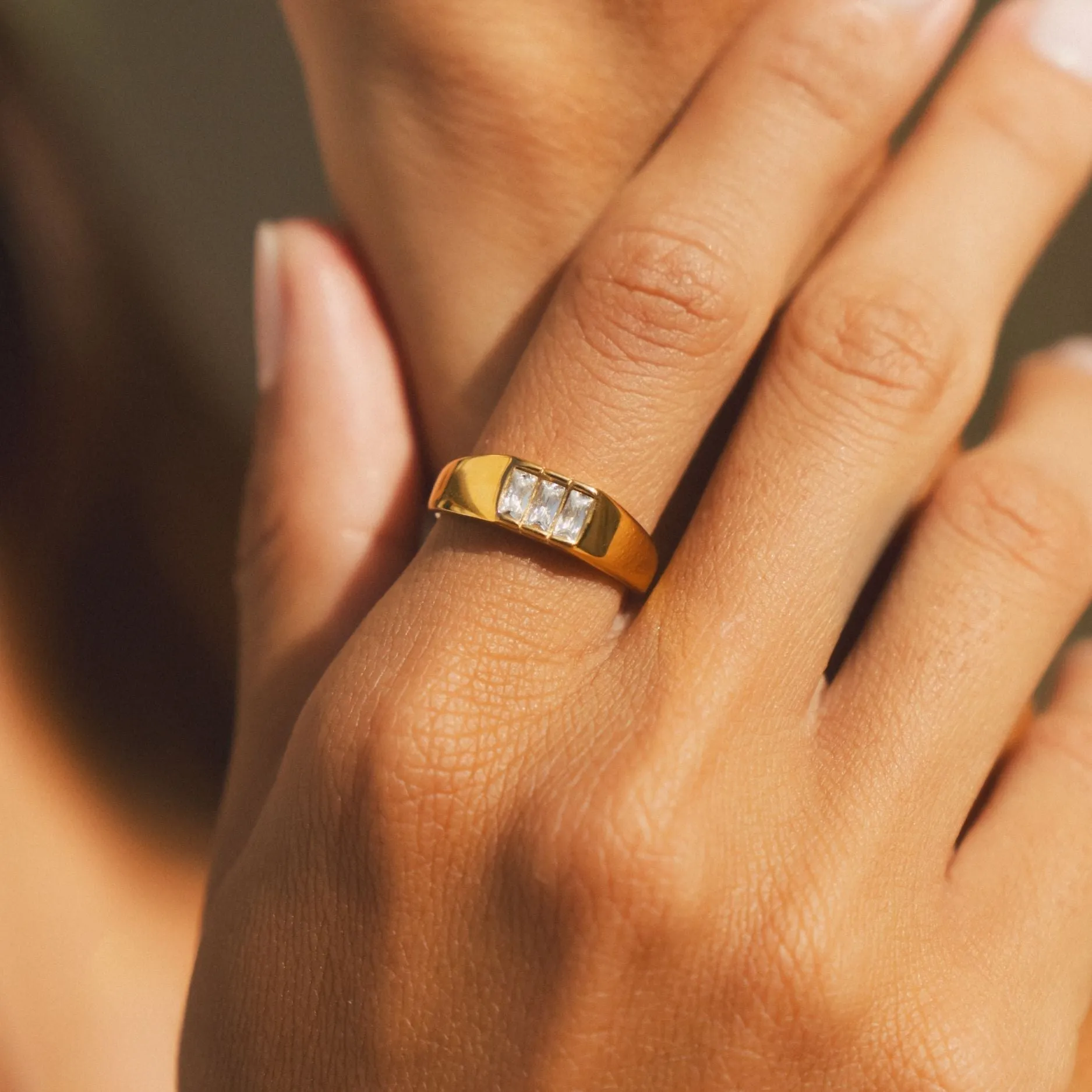 Baguette Signet Ring sold by Atolea product image thumbnail 4