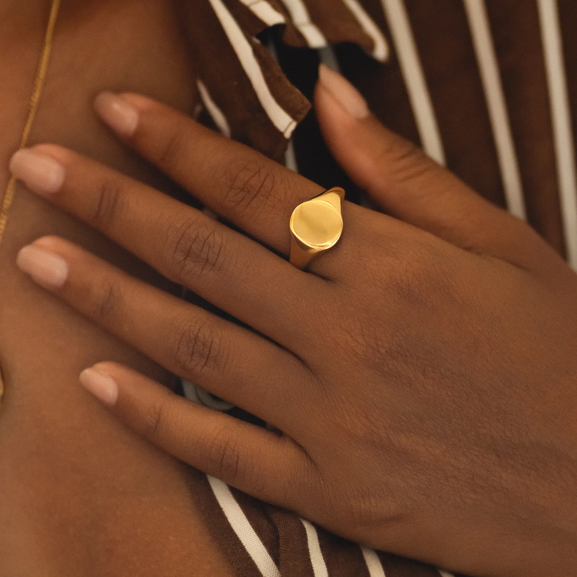 Oval Signet Ring sold by Atolea product image thumbnail 2