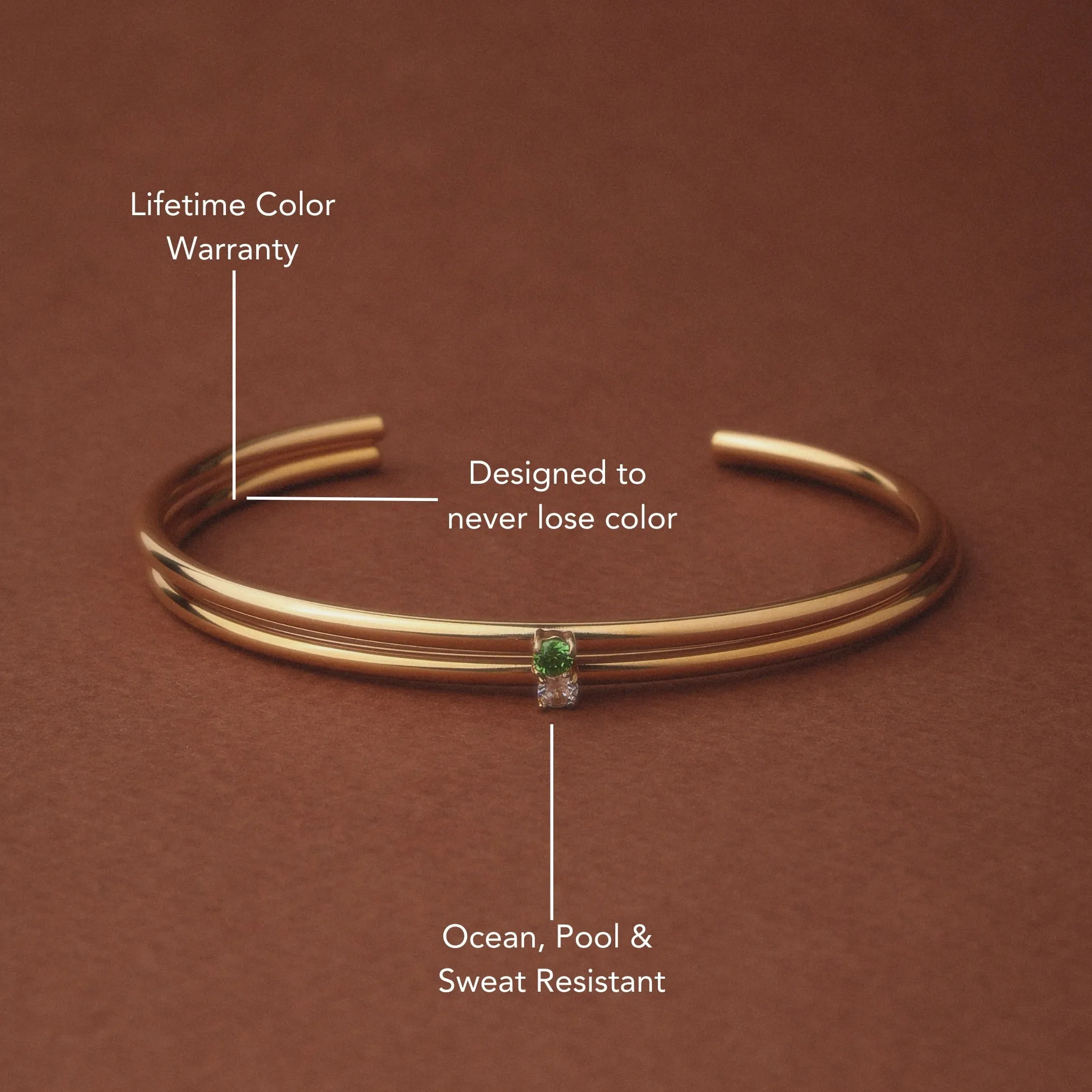Thin Solar Cuff sold by Atolea product image thumbnail 2
